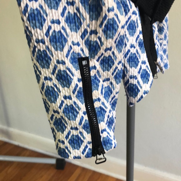 Blue & green patterned jacket - Picture 4 of 8